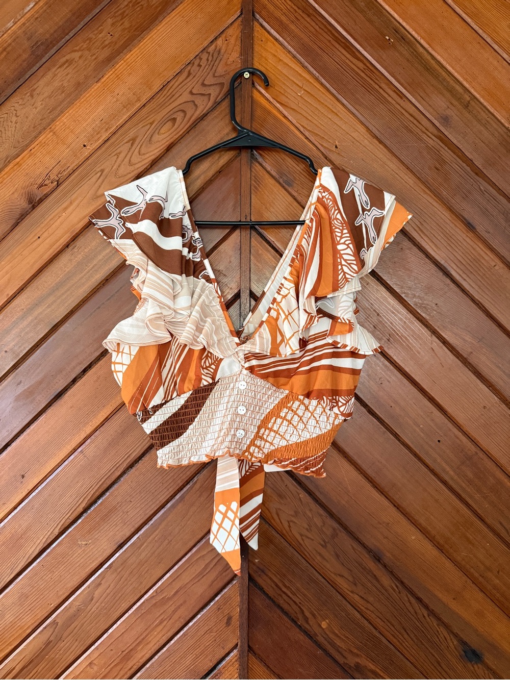 Missing Polynesia Lexi Crop Top in Kona Sunrise